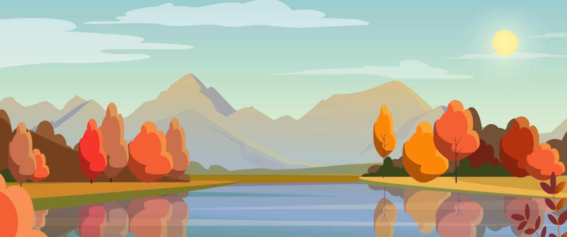 river sunrise